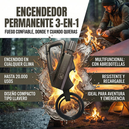 Encendedor Permanente 3 en 1
